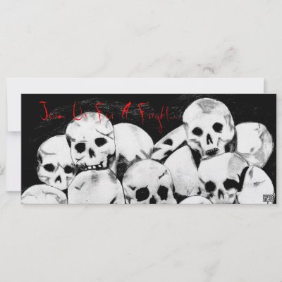 Fascinatingly grim this pencil sketch of piled up skulls has been darkened