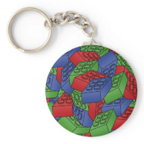 Pile of Building Blocks Keychains