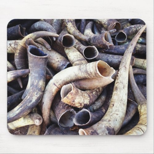 Pile of Cattle Horns Mousepad