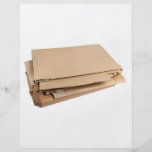 Pile of corrugated cardboard flyer design