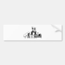 Pile of furniture bumper stickers