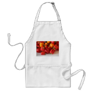 pile of habanero hot peppers top aprons