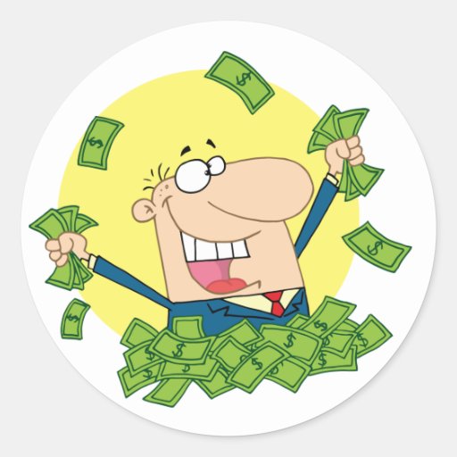 Pile of Money Stickers Zazzle