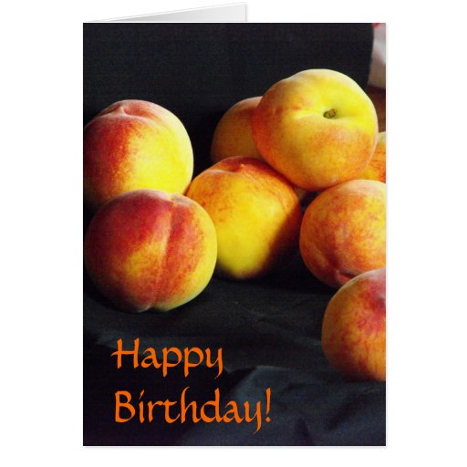 Pile of Peaches Birthday Card | Zazzle