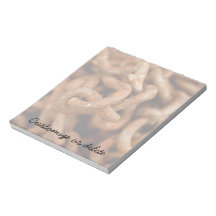 Pile of Rusty Chains; Customizable Memo Note Pad
