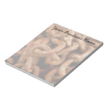 Pile of Rusty Chains; Promotional Memo Notepads