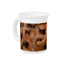 Pile of Rusty Chains; Promotional Beverage Pitchers
