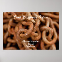 Pile of Rusty Chains; Promotional Print