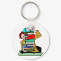 Pile Of Schoolbooks keychains