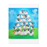 Pile of sheep post card