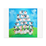 Pile of sheep post card