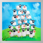 Pile of sheep posters