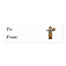 pilgrim boy with turkey business cards