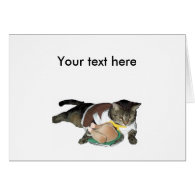 Pilgrim Cat Customizable Card