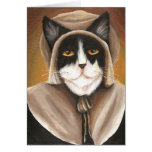 Pilgrim Cat Puritan in Colonial Dress Card