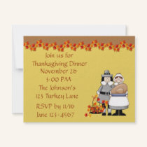 Pilgrim Thanksgiving Invitation