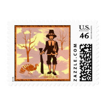 PILGRIM TURKEY HUNTING postage by KABSANNIE PILGRIM TURKEY HUNTING postage