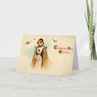 Pilgrim Woman Card