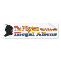 Pilgrims 2 bumper stickers