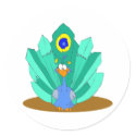 Pili Peacock stickers