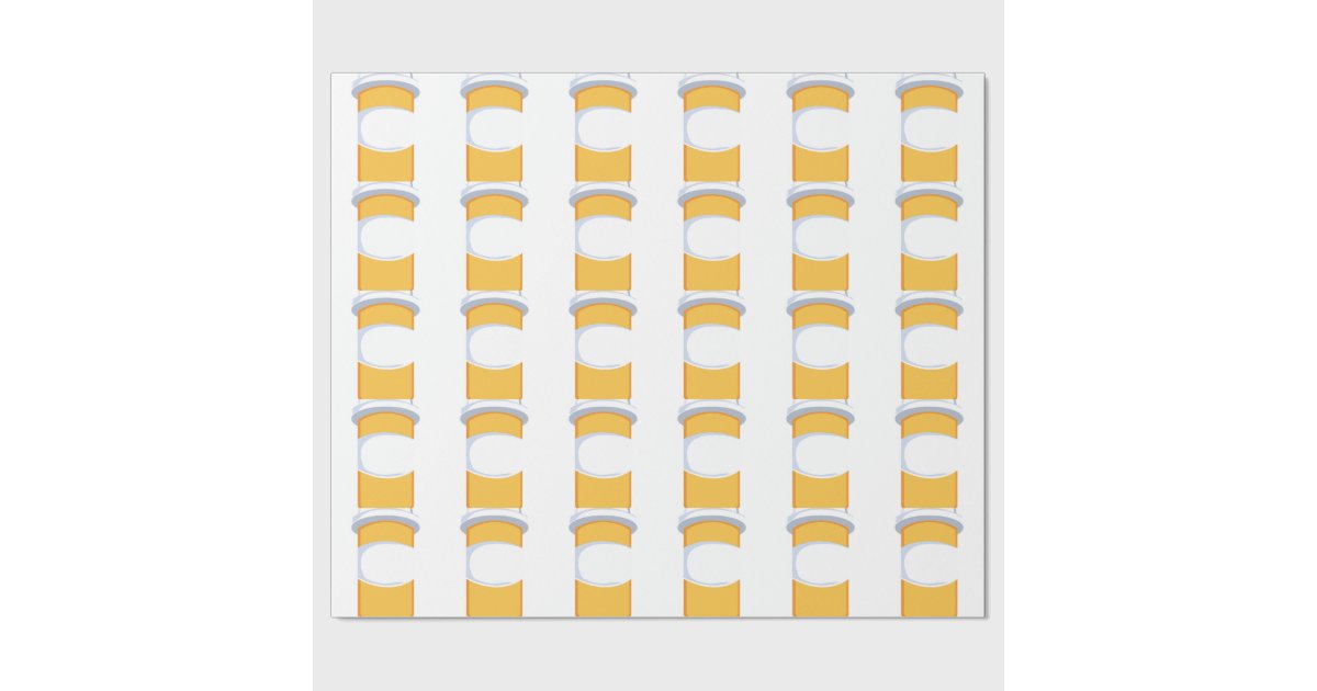 Download Pill Bottle Wrapping Paper | Zazzle Yellowimages Mockups