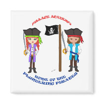 Pillage Academy Capt Thaddeus & Mad Morgan Magnet