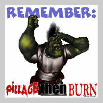 Pillage Then Burn Poster posters