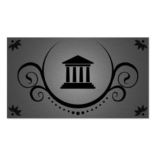 pillars of justice sophistications business card template (front side)