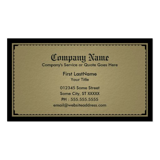 pillars of justice sophistications business cards (back side)