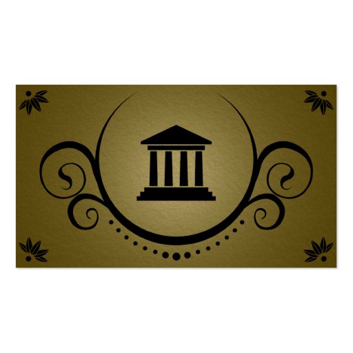 pillars of justice sophistications business cards (front side)