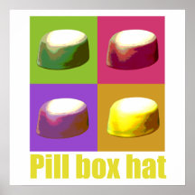 Pillbox hat poster