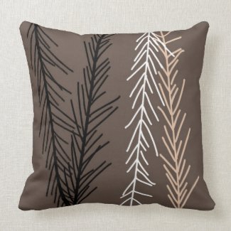 pillow bold black,white gray abstract nature  art