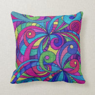 Pillow  Floral abstract background