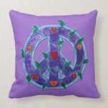 Pillow Groovy Vine Peace Sign