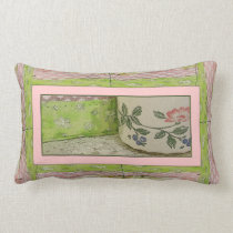 Pillow-In the Pinks and Greens pillows