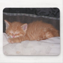 Pillow Kittie Mousepad by fuzzbuttcafe Pillow Kittie Mousepad