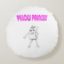 "Pillow Princess" Round Cotton pillow (16")