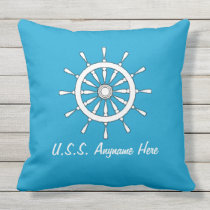pillow - Ship's Helm/Anchor