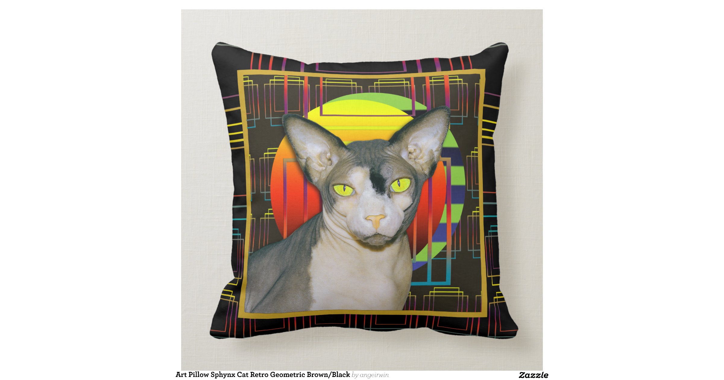 sphynx cat pillow