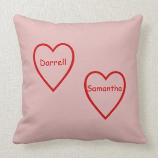 Pillow - Valentine heart graphics