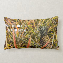 Pillow, Welcome to My Home with Pineapple pillows