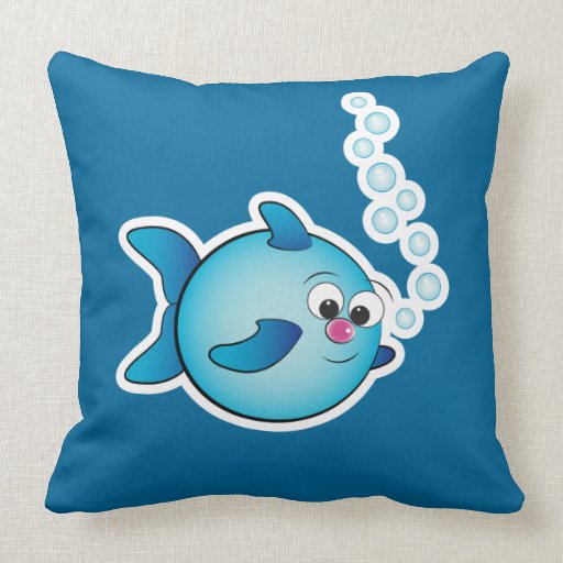 Pillow with fish