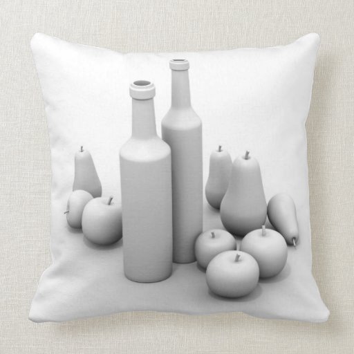 Pillow with still life