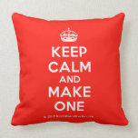 [Crown] keep calm and make one  Pillows