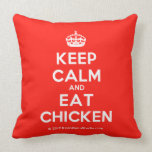 [Crown] keep calm and eat chicken  Pillows