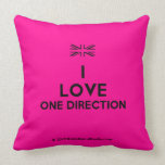 [UK Flag] i love one direction  Pillows