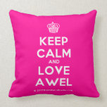 [Cupcake] keep calm and love awel  Pillows