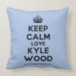 [Crown] keep calm love kyle wood  Pillows