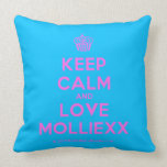 [Cupcake] keep calm and love molliexx  Pillows