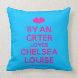 [Two hearts] ryan crter loves chelsea louise  Pillows